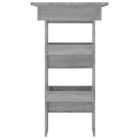 Thumbnail for Wand-Bartisch Grau Sonoma 102x45x103,5 cm Holzwerkstoff