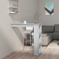 Thumbnail for Wand-Bartisch Grau Sonoma 102x45x103,5 cm Holzwerkstoff