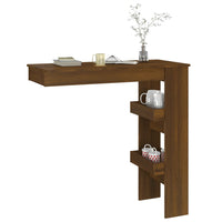 Thumbnail for Wand-Bartisch Braun Eichen-Optik 102x45x103,5 cm Holzwerkstoff