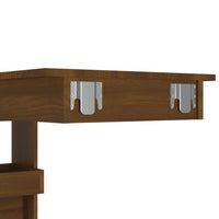 Thumbnail for Wand-Bartisch Braun Eichen-Optik 102x45x103,5 cm Holzwerkstoff