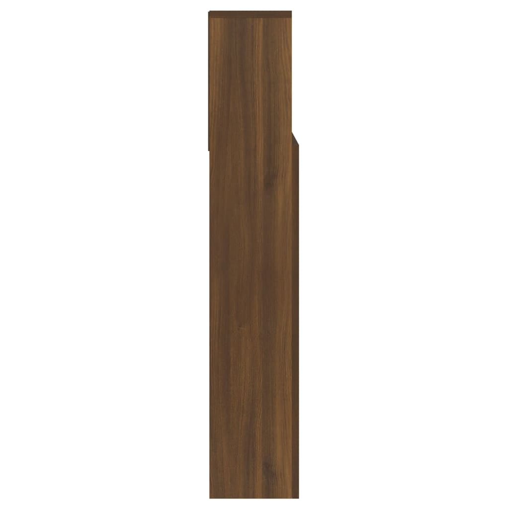Kopfteil mit Stauraum Braun Eichen-Optik 140x19x103,5 cm
