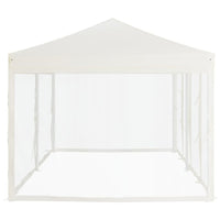 Thumbnail for Partyzelt Faltbar mit Seitenwänden Creme 3x6 m