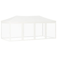 Thumbnail for Partyzelt Faltbar mit Seitenwänden Weiß 3x6 m