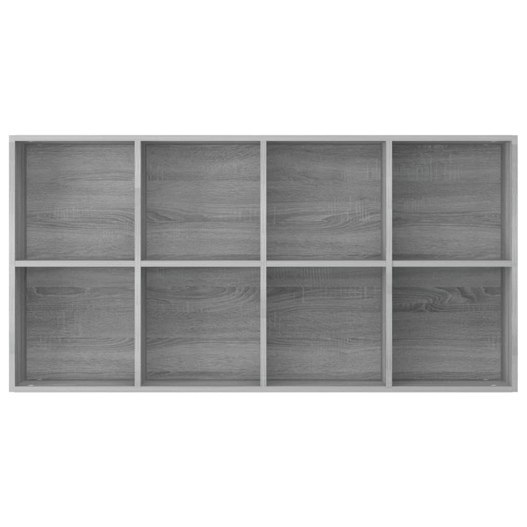 Bücherregal/Sideboard Grau Sonoma 66×30×130 cm Holzwerkstoff