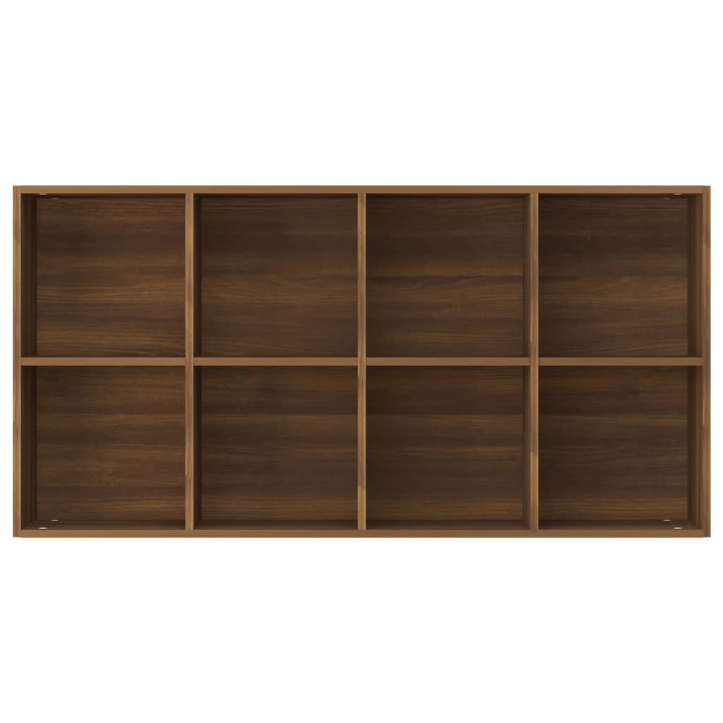 Bücherregal/Sideboard Braun Eiche 66×30×130 cm Holzwerkstoff