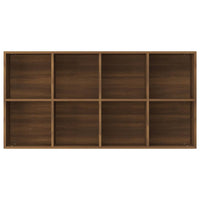 Thumbnail for Bücherregal/Sideboard Braun Eiche 66×30×130 cm Holzwerkstoff