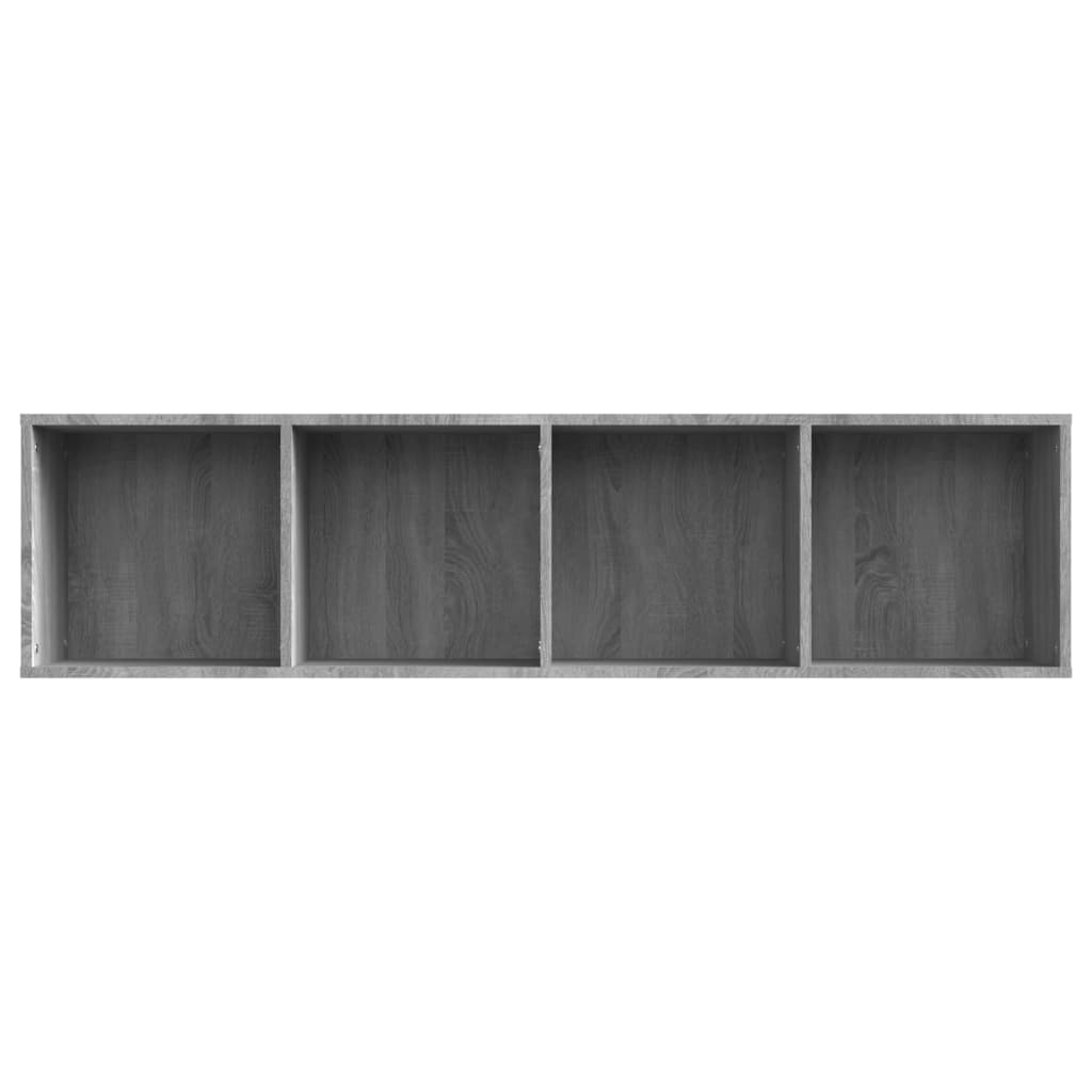 Bücherregal/TV-Schrank Grau Sonoma 143x30x36 cm Holzwerkstoff