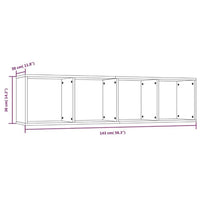 Thumbnail for Bücherregal/TV-Schrank Grau Sonoma 143x30x36 cm Holzwerkstoff