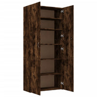 Thumbnail for Schuhschrank Räuchereiche 80x35,5x180 cm Holzwerkstoff