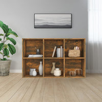 Thumbnail for Bücherregal/Sideboard Räuchereiche 66x30x98 cm Holzwerkstoff