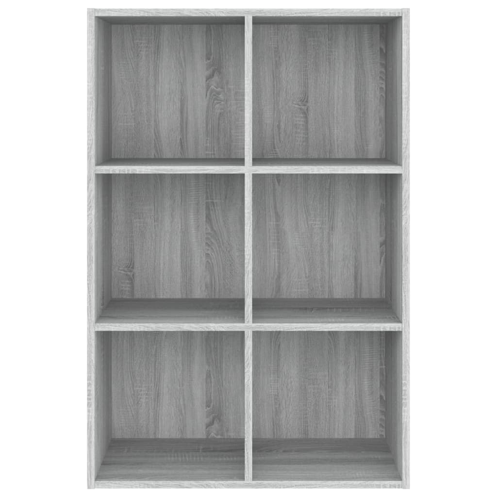 Bücherregal/Sideboard Grau Sonoma 66x30x98 cm Holzwerkstoff