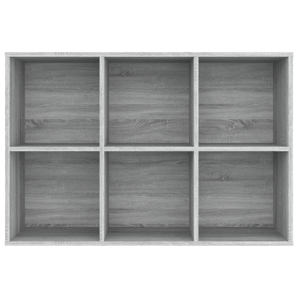Bücherregal/Sideboard Grau Sonoma 66x30x98 cm Holzwerkstoff