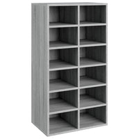 Thumbnail for Schuhregal Grau Sonoma 54x34x100,5 cm Holzwerkstoff