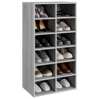 Thumbnail for Schuhregal Grau Sonoma 54x34x100,5 cm Holzwerkstoff