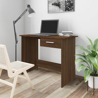 Thumbnail for Schreibtisch Braun Eichen-Optik 100x50x76 cm Holzwerkstoff