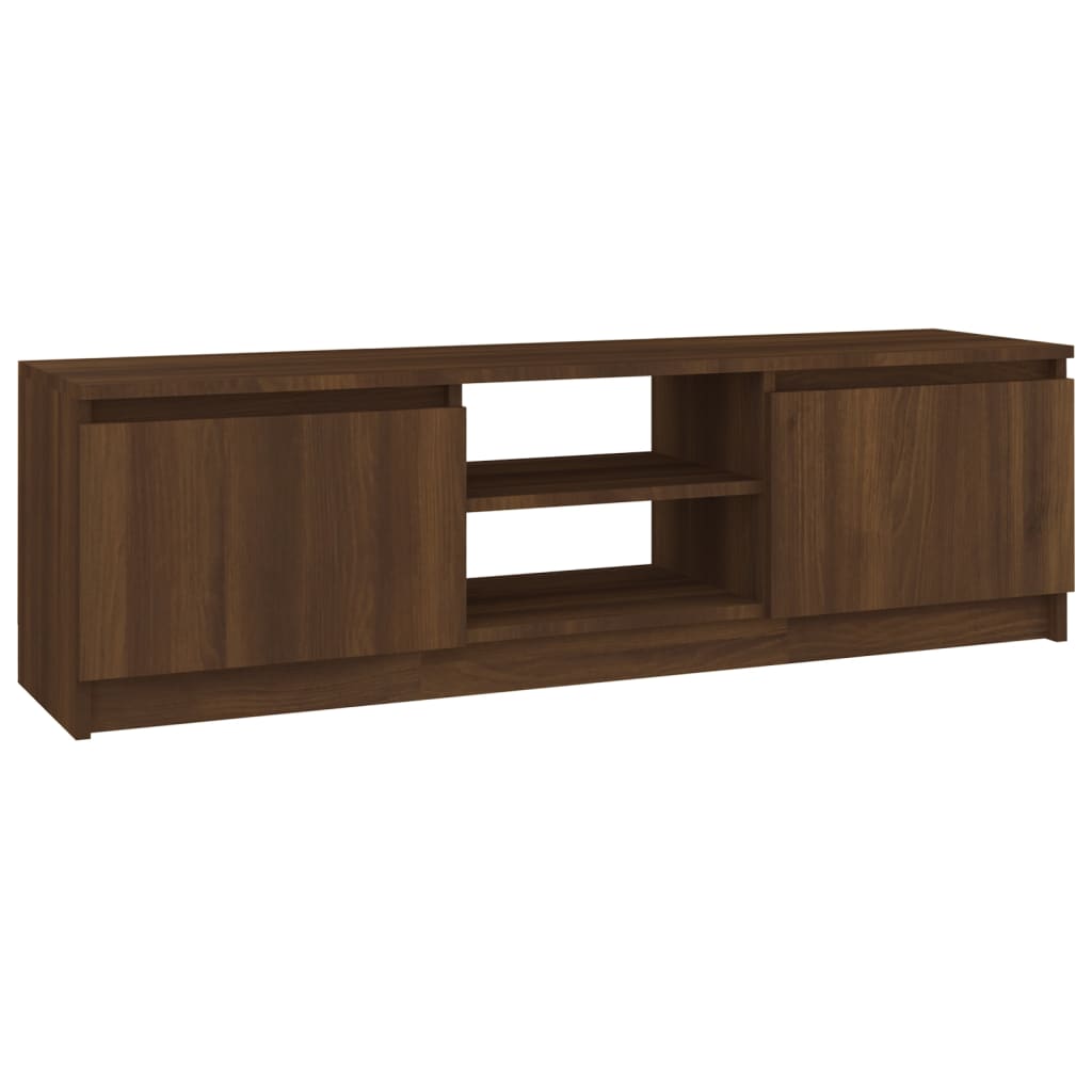TV-Schrank Braun Eichen-Optik 120x30x35,5 cm Holzwerkstoff