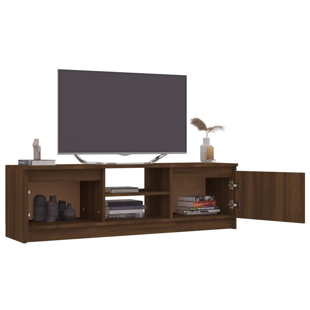 TV-Schrank Braun Eichen-Optik 120x30x35,5 cm Holzwerkstoff
