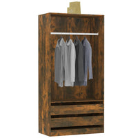 Thumbnail for Kleiderschrank Räuchereiche 100x50x200 cm Holzwerkstoff