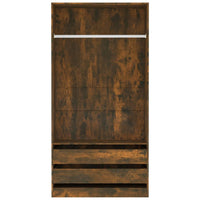 Thumbnail for Kleiderschrank Räuchereiche 100x50x200 cm Holzwerkstoff