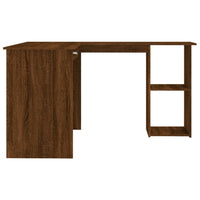 Thumbnail for Eckschreibtisch Braun Eichen-Optik 120x140x75 cm Holzwerkstoff