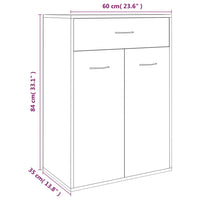 Thumbnail for Schuhschrank Braun Eichen-Optik 60x35x84 cm Holzwerkstoff