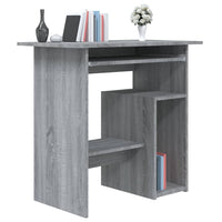 Thumbnail for Schreibtisch Grau Sonoma 80x45x74 cm Holzwerkstoff