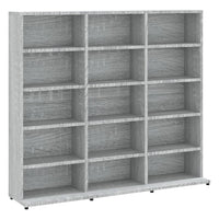 Thumbnail for CD-Regal Grau Sonoma 102x23x89,5 cm Holzwerkstoff