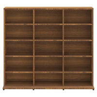 Thumbnail for CD-Regal Braun Eichen-Optik 102x23x89,5 cm Holzwerkstoff