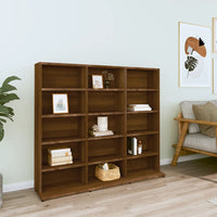 Thumbnail for CD-Regal Braun Eichen-Optik 102x23x89,5 cm Holzwerkstoff