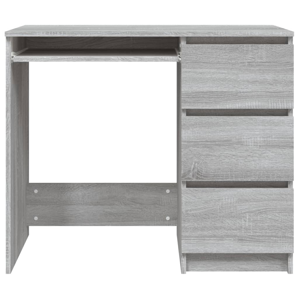 Schreibtisch Grau Sonoma 90x45x76 cm Holzwerkstoff