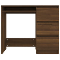 Thumbnail for Schreibtisch Braun Eichen-Optik 90x45x76 cm Holzwerkstoff