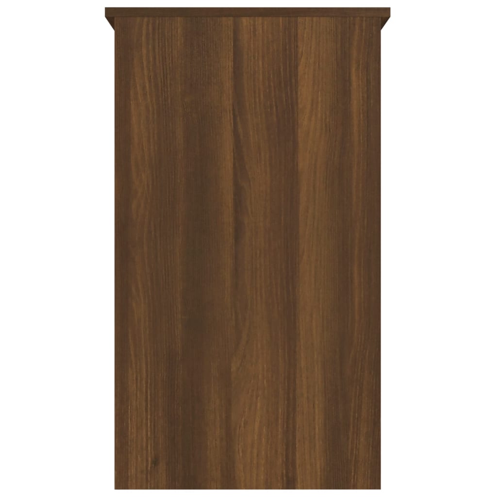 Schreibtisch Braun Eichen-Optik 90x45x76 cm Holzwerkstoff