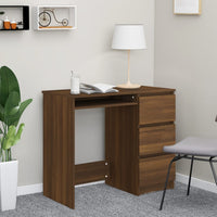 Thumbnail for Schreibtisch Braun Eichen-Optik 90x45x76 cm Holzwerkstoff