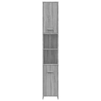 Thumbnail for Badezimmerschrank Grau Sonoma 30x30x183,5 cm Holzwerkstoff
