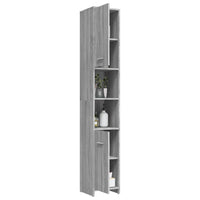 Thumbnail for Badezimmerschrank Grau Sonoma 30x30x183,5 cm Holzwerkstoff