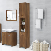 Thumbnail for Badezimmerschrank Braun Eichen-Optik 30x30x183,5 cm