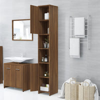 Thumbnail for Badezimmerschrank Braun Eichen-Optik 30x30x183,5 cm