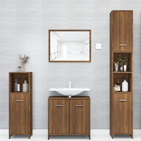 Thumbnail for Badezimmerschrank Braun Eichen-Optik 30x30x183,5 cm