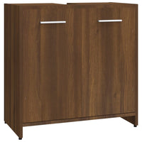 Thumbnail for Badezimmerschrank Braun Eichen-Optik 60x33x60 cm Holzwerkstoff