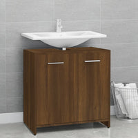 Thumbnail for Badezimmerschrank Braun Eichen-Optik 60x33x60 cm Holzwerkstoff