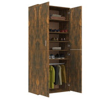 Thumbnail for Schuhschrank Räuchereiche 80x39x178 cm Holzwerkstoff