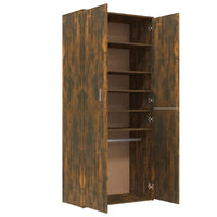 Thumbnail for Schuhschrank Räuchereiche 80x39x178 cm Holzwerkstoff