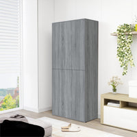 Thumbnail for Schuhregal Grau Sonoma 80x39x178 cm Holzwerkstoff