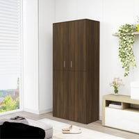 Thumbnail for Schuhschrank Braun Eichen-Optik 80x39x178 cm Holzwerkstoff
