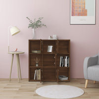 Thumbnail for Bücherregal Braun Eichen-Optik 90x30x90 cm Holzwerkstoff