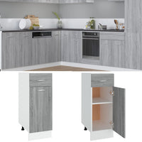 Thumbnail for Unterschrank mit Schublade Grau Sonoma 30x46x81,5 cm