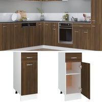 Thumbnail for Unterschrank mit Schublade Braun Eichen-Optik 30x46x81,5 cm