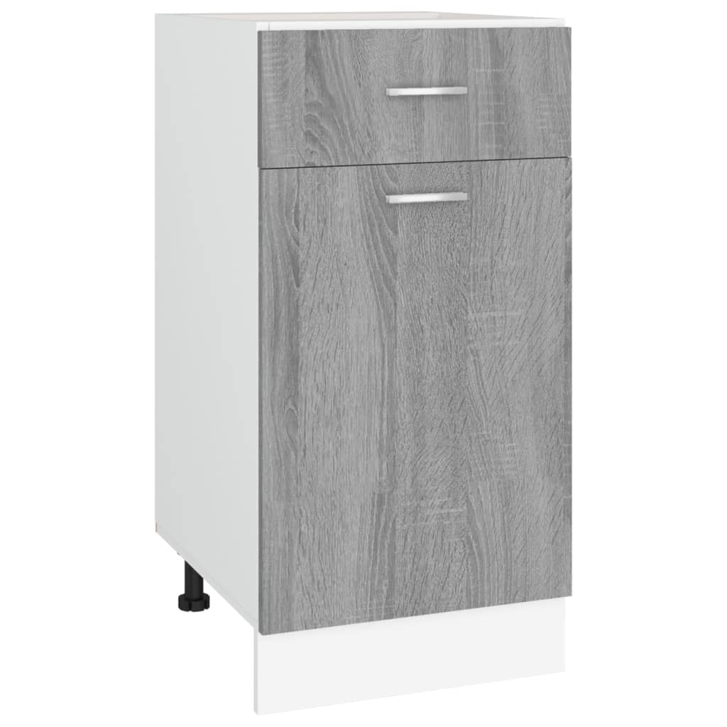 Unterschrank mit Schublade Grau Sonoma 40x46x81,5 cm