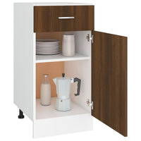 Thumbnail for Unterschrank mit Schublade Braun Eichen-Optik 40x46x81,5 cm