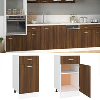 Thumbnail for Unterschrank mit Schublade Braun Eichen-Optik 40x46x81,5 cm